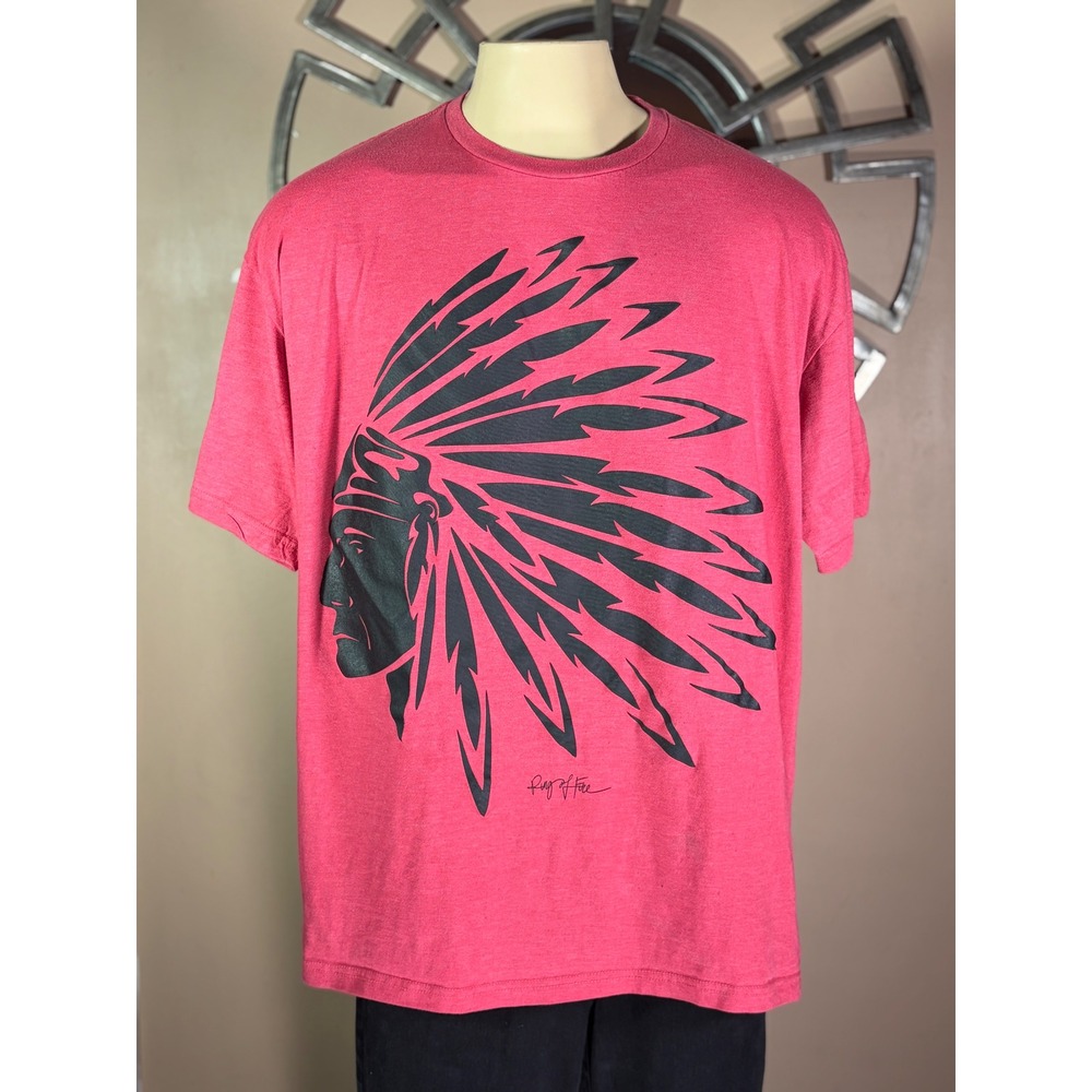 Ring of Fire Mens XXL Red Headdress Graphic Tee Shirt M6040